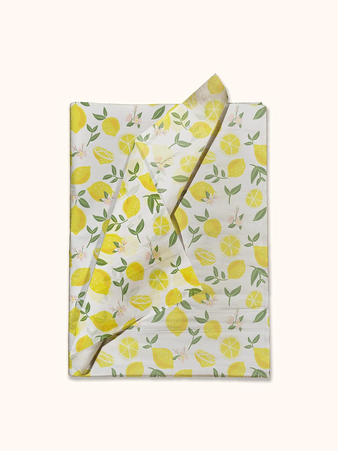 Bulk Elegant Summer Lemons Tissue Paper Wrapping Gift Bags, Crafts DIY Project Party Decorations Packaging - Creative Uses for Wedding Birthday & Holiday Events - 24 Sheets 20"x30"
