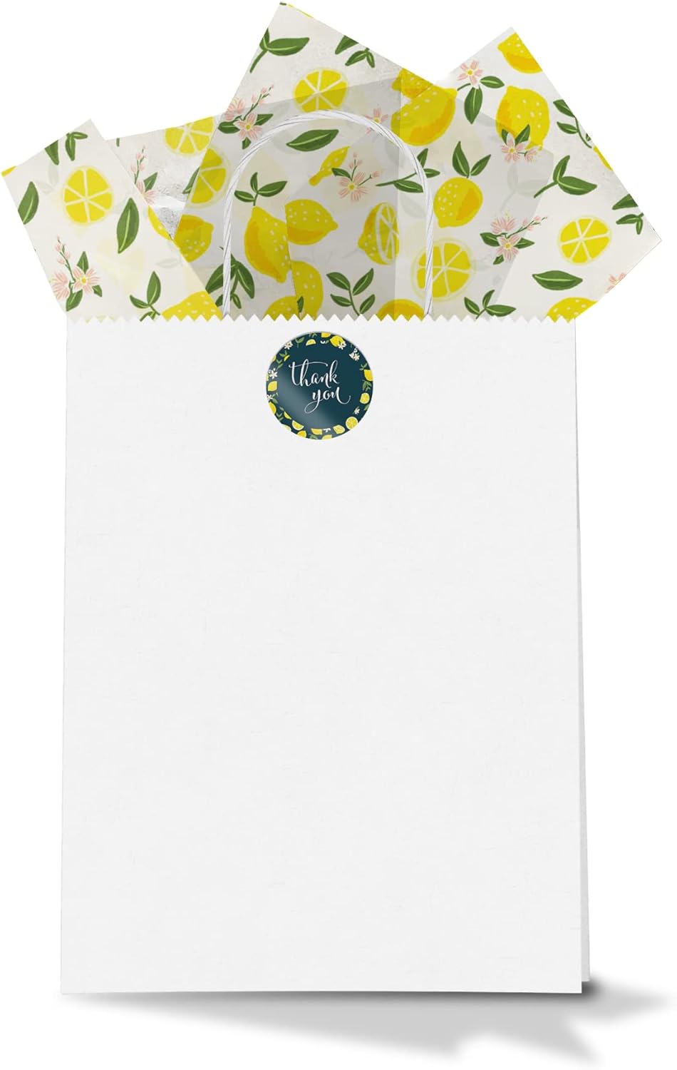 Bulk Elegant Summer Lemons Tissue Paper Wrapping Gift Bags, Crafts DIY Project Party Decorations Packaging - Creative Uses for Wedding Birthday & Holiday Events - 24 Sheets 20"x30"