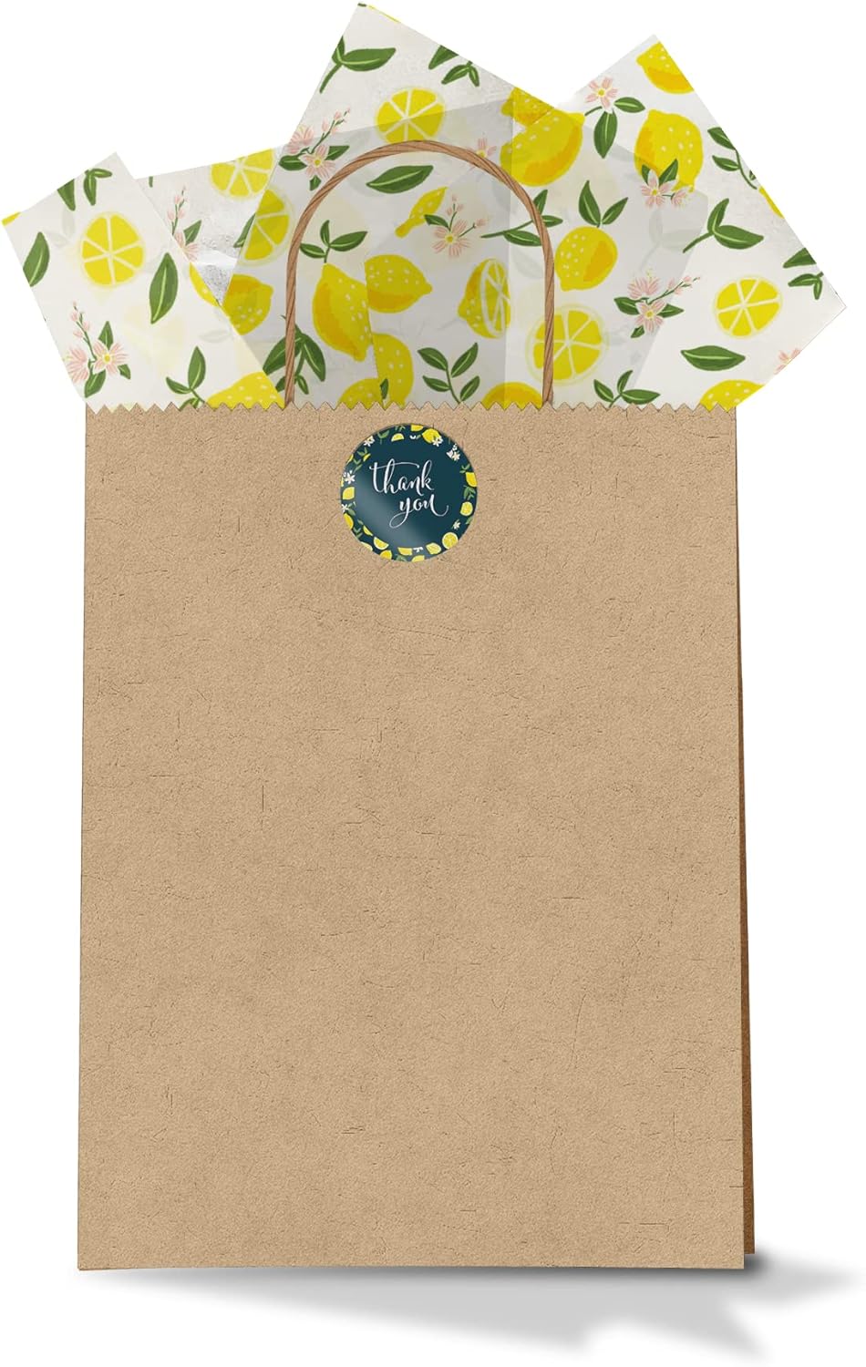 Bulk Elegant Summer Lemons Tissue Paper Wrapping Gift Bags, Crafts DIY Project Party Decorations Packaging - Creative Uses for Wedding Birthday & Holiday Events - 24 Sheets 20"x30"