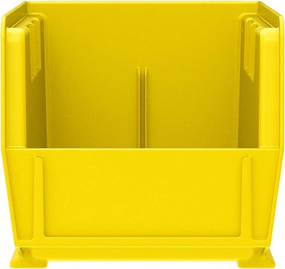30230 AkroBins Plastic Storage Bins, Space-Saving Stackable Bins for Garage, Pantry, Craft Organization, 11" x 5" x 5", Yellow, 12-Pack