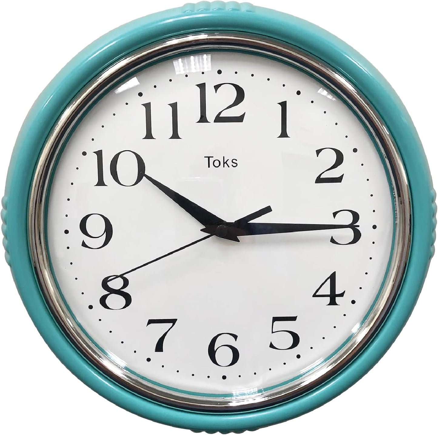 Retro Wall Clock, 9.5 Inch Vintage Design, Silent Non-Ticking Quartz Movement, Battery Operated, Perfect for Kitchen, Living Room, Office, and Indoor Use (Vintage Yellow)