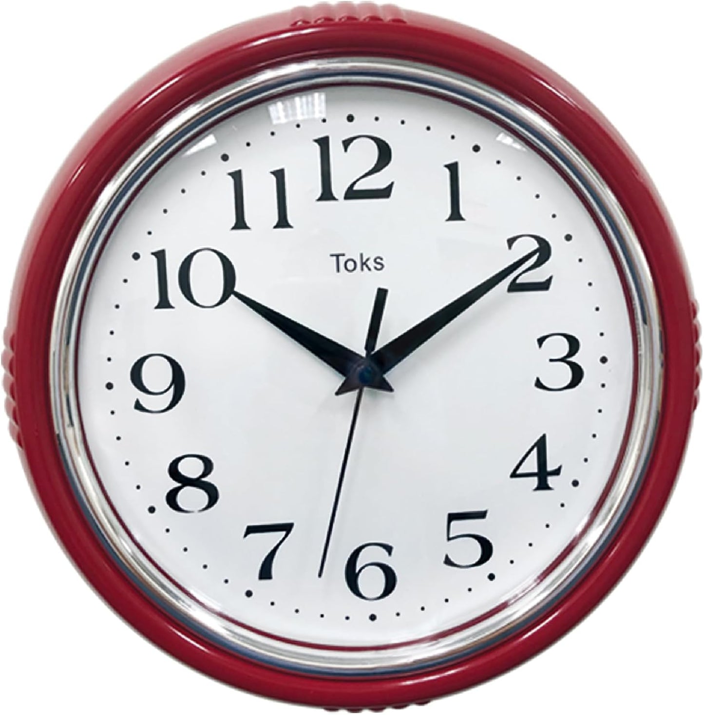 Retro Wall Clock, 9.5 Inch Vintage Design, Silent Non-Ticking Quartz Movement, Battery Operated, Perfect for Kitchen, Living Room, Office, and Indoor Use (Vintage Yellow)