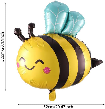 Bee Party Decorations Balloon Arch Kit,138Pcs Mustard Yellow Brown Sand White Balloon Garland with Bumble Bee Foil Balloons for Oh Babee Theme Baby Shower Birthday Party Decoration