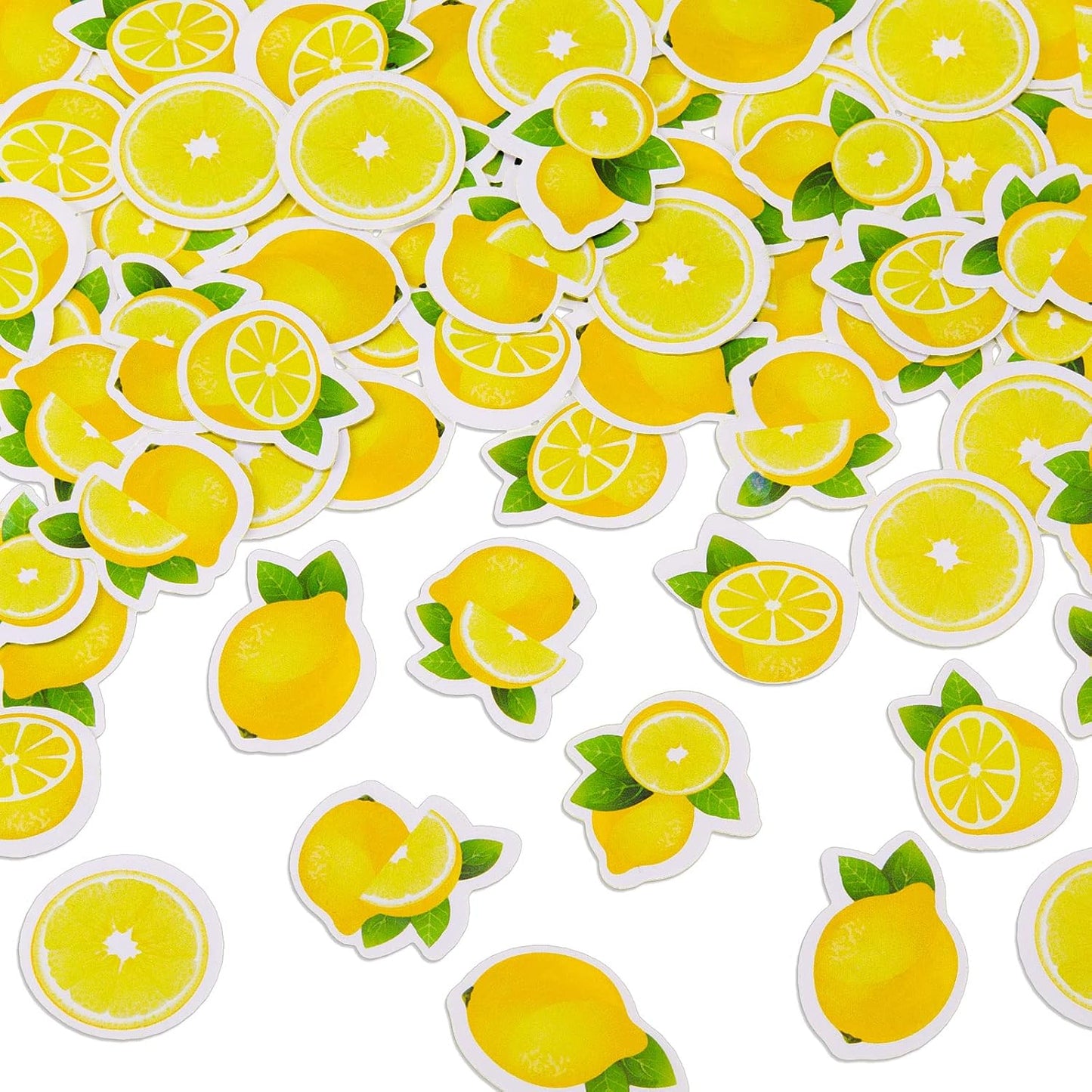 400 Pcs Lemon Confetti Little Cute Lemon Party Decorations | Paper, Lemon Themed Party Decor, Wedding, Bridal Shower, Birthday, Lemon Baby Shower, Yellow Confetti
