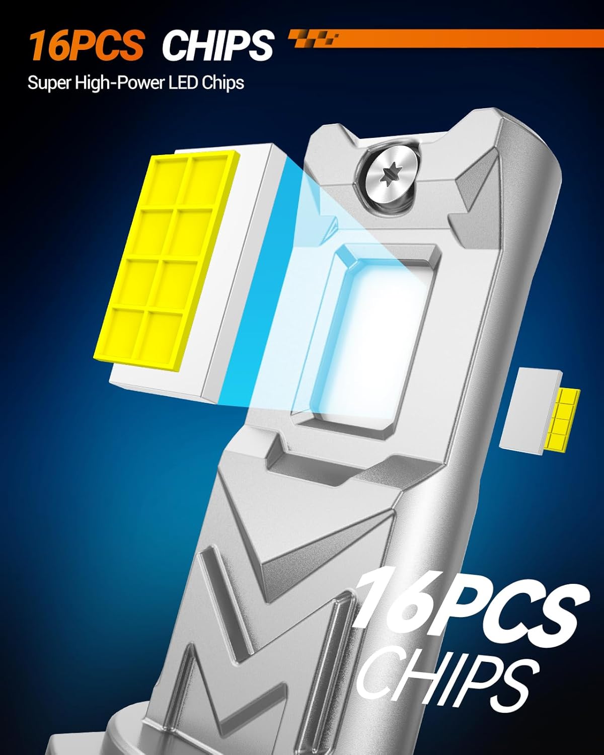 H8/H16/H11 LED Fog Light Bulb Yellow, 17,000 Lumens 3500K Golden Yellow H11 LED Bulb, 800% Brightness, CSP Chips H8 Fog Lights for Car, Clearance Light Marker Light, Play and Plug (Pack of 2)