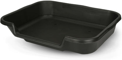 Large Dog Indoor Litter Box Up to 20 Lbs, Blacksmithe Black | Durable & Pet Safe Puppy Litter Box, Indoor Open Top Entry Dog Litter Pan, Comfortable & Great for Dogs, Made in USA