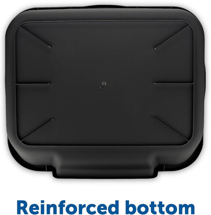 Large Dog Indoor Litter Box Up to 20 Lbs, Blacksmithe Black | Durable & Pet Safe Puppy Litter Box, Indoor Open Top Entry Dog Litter Pan, Comfortable & Great for Dogs, Made in USA