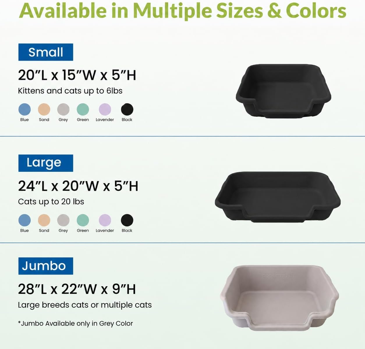 Large Dog Indoor Litter Box Up to 20 Lbs, Blacksmithe Black | Durable & Pet Safe Puppy Litter Box, Indoor Open Top Entry Dog Litter Pan, Comfortable & Great for Dogs, Made in USA