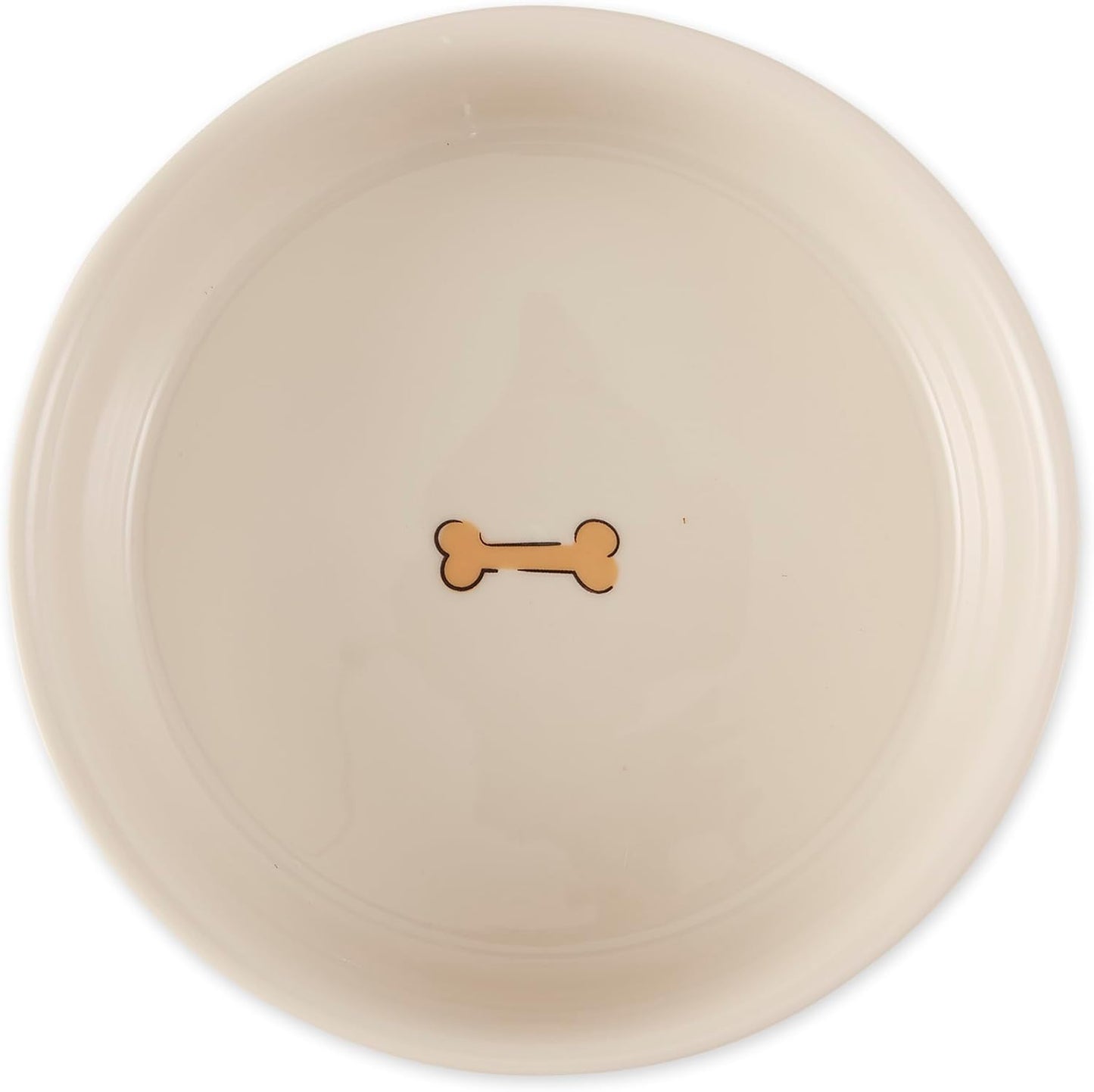 Ceramic Food Bowls, Non-Slip & Dishwasher Safe, Medium Set, 6x2 Terrazzo