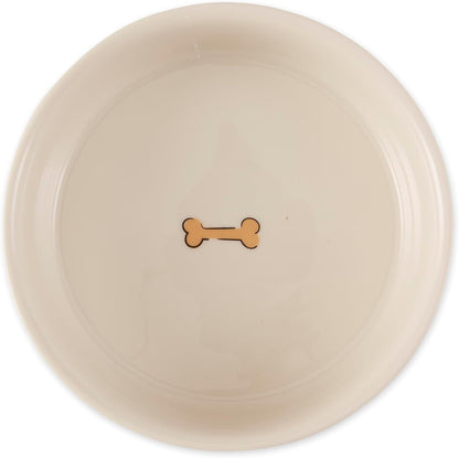 Ceramic Food Bowls, Non-Slip & Dishwasher Safe, Medium Set, 6x2 Terrazzo