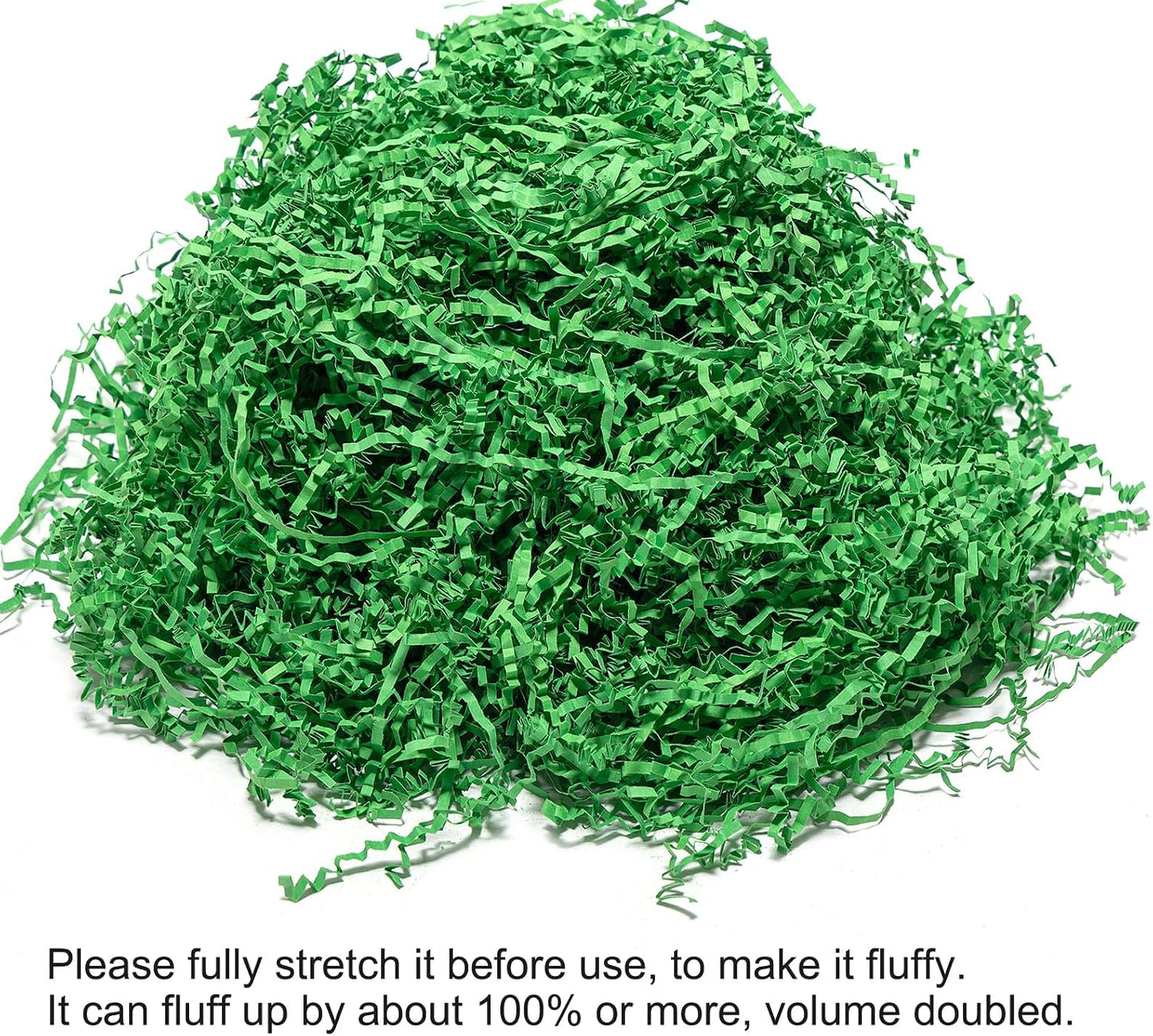 1/2 LB Crinkle Cut Paper Shred Filler Yellow 8 oz Shredded Paper | Crinkle Paper Filler for Gift Box - Gift Basket Bag Filler - Grass Cushion Stuffing for Mother's day, Birthday Gift Wrapping