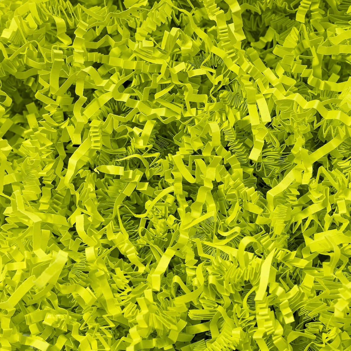 1/2 LB Crinkle Cut Paper Shred Filler Yellow 8 oz Shredded Paper | Crinkle Paper Filler for Gift Box - Gift Basket Bag Filler - Grass Cushion Stuffing for Mother's day, Birthday Gift Wrapping