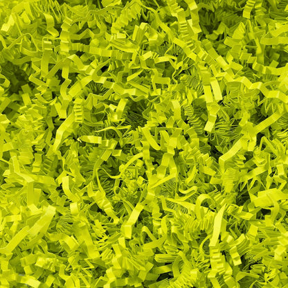 1/2 LB Crinkle Cut Paper Shred Filler Yellow 8 oz Shredded Paper | Crinkle Paper Filler for Gift Box - Gift Basket Bag Filler - Grass Cushion Stuffing for Mother's day, Birthday Gift Wrapping