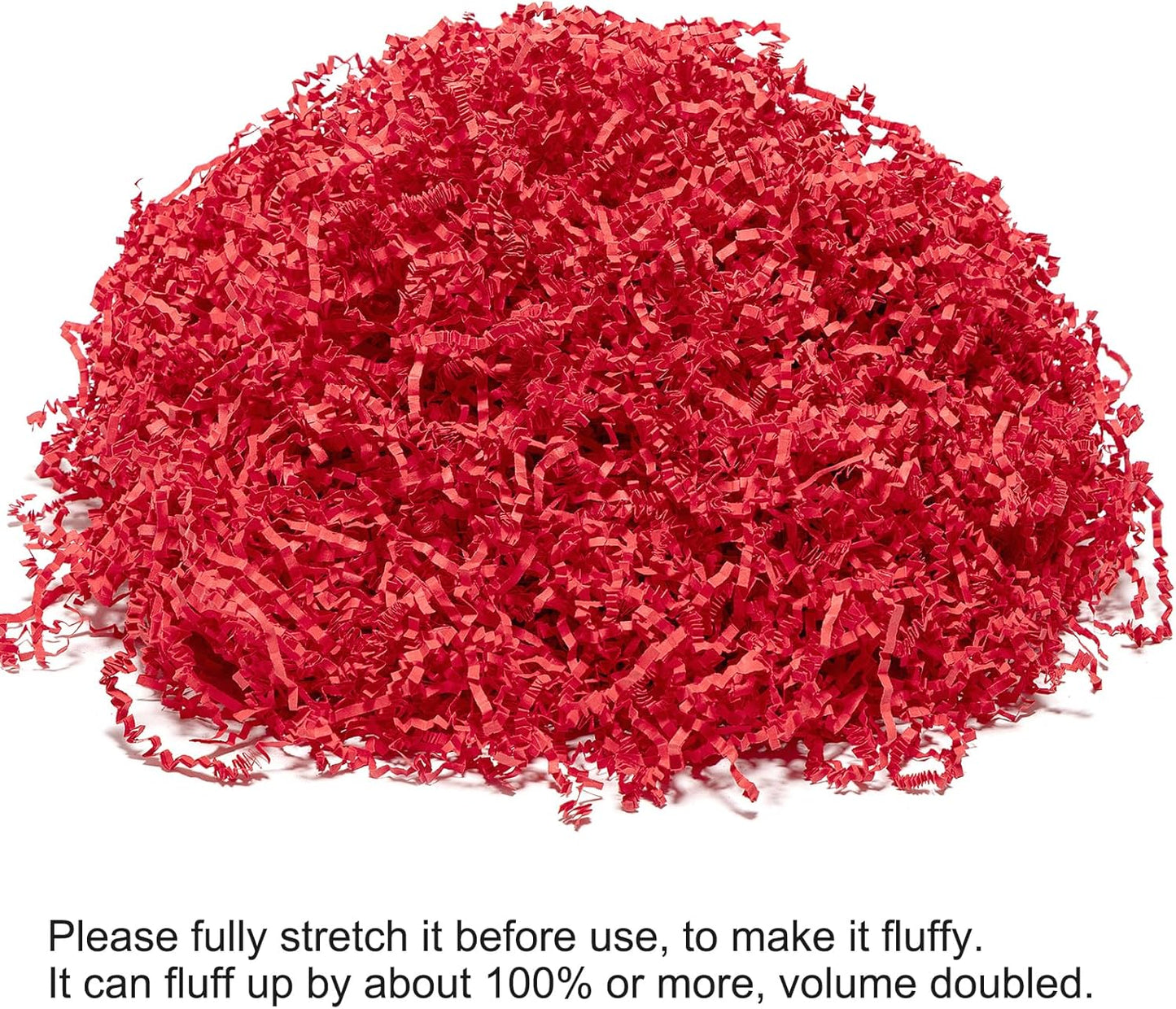 1/2 LB Crinkle Cut Paper Shred Filler Yellow 8 oz Shredded Paper | Crinkle Paper Filler for Gift Box - Gift Basket Bag Filler - Grass Cushion Stuffing for Mother's day, Birthday Gift Wrapping
