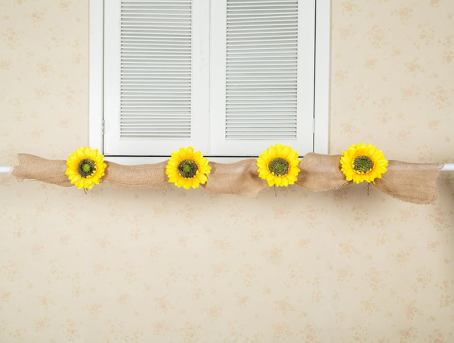 Sunflower Wedding Decor, Burlap Garland, Bridal Shower Decor