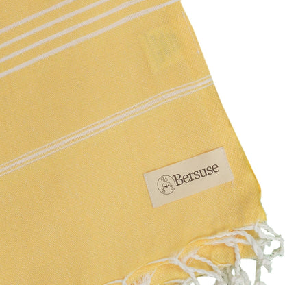 Beach Towels Peshtemal Turkish Towels Anatolia Collection Premium Turkish Beach Towel, 100% Cotton, Large, Quick-Dry, Sand-Free, Lightweight - 37x70 Inches, Yellow