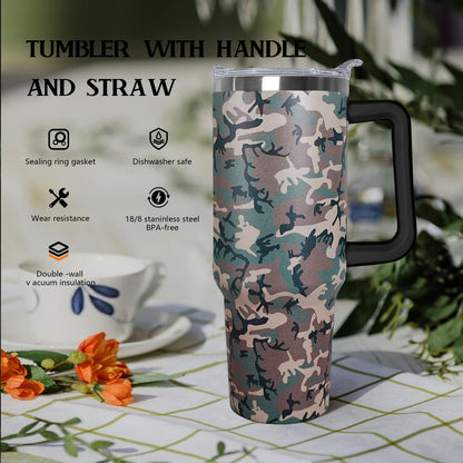 Ceovfoi 40 oz Lemon Print Stainless Steel Tumbler With Lid and Straw - Yellow Coffee Travel Mug Cup Water Bottle - Gifts for Lemon Lovers
