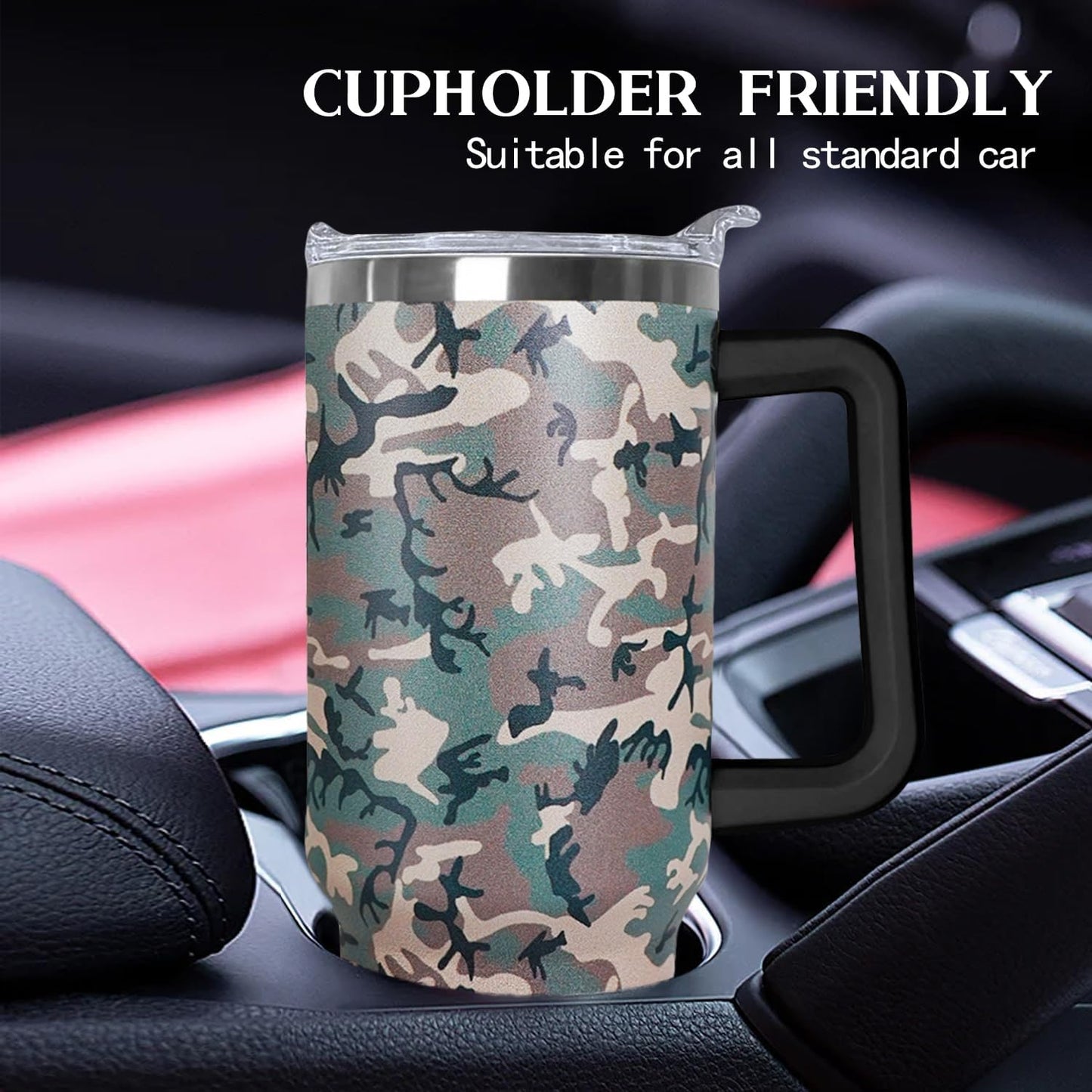 Ceovfoi 40 oz Lemon Print Stainless Steel Tumbler With Lid and Straw - Yellow Coffee Travel Mug Cup Water Bottle - Gifts for Lemon Lovers