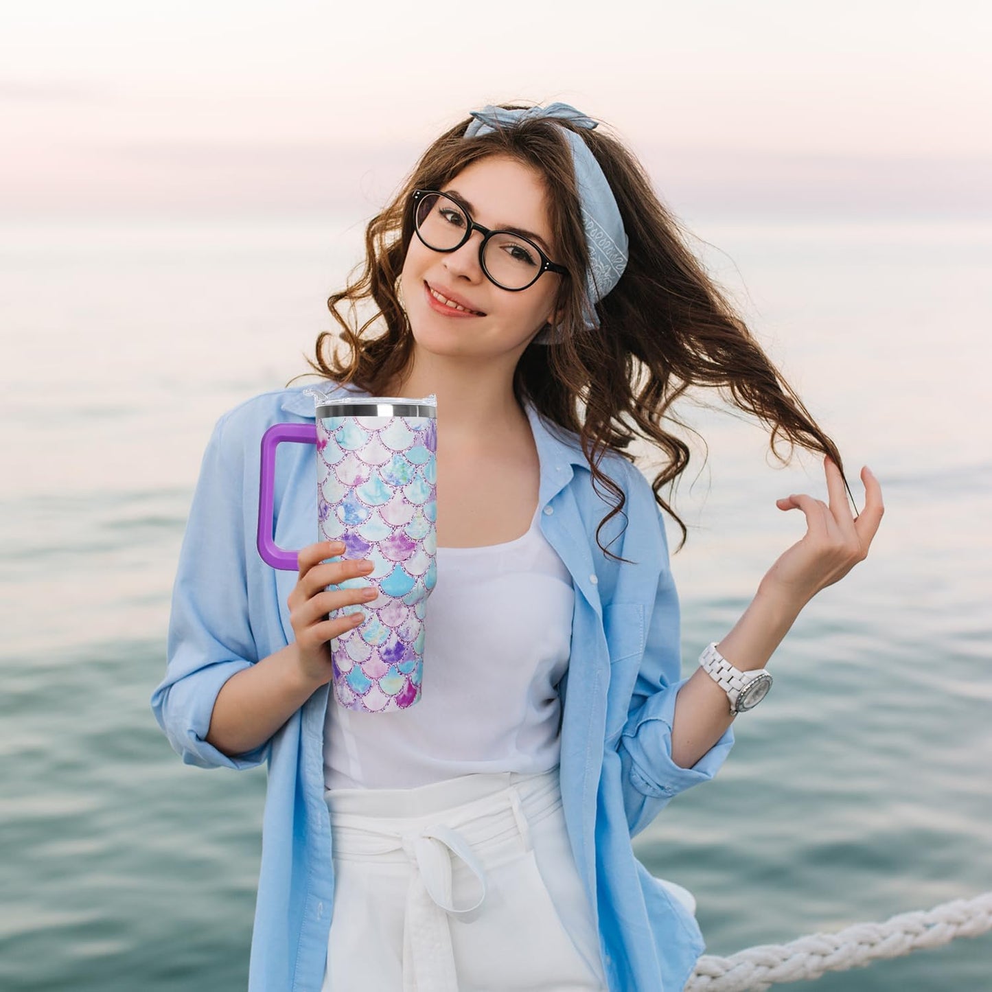Ceovfoi 40 oz Lemon Print Stainless Steel Tumbler With Lid and Straw - Yellow Coffee Travel Mug Cup Water Bottle - Gifts for Lemon Lovers
