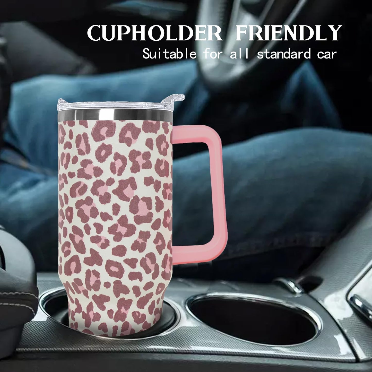 Ceovfoi 40 oz Lemon Print Stainless Steel Tumbler With Lid and Straw - Yellow Coffee Travel Mug Cup Water Bottle - Gifts for Lemon Lovers