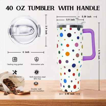 Ceovfoi 40 oz Lemon Print Stainless Steel Tumbler With Lid and Straw - Yellow Coffee Travel Mug Cup Water Bottle - Gifts for Lemon Lovers