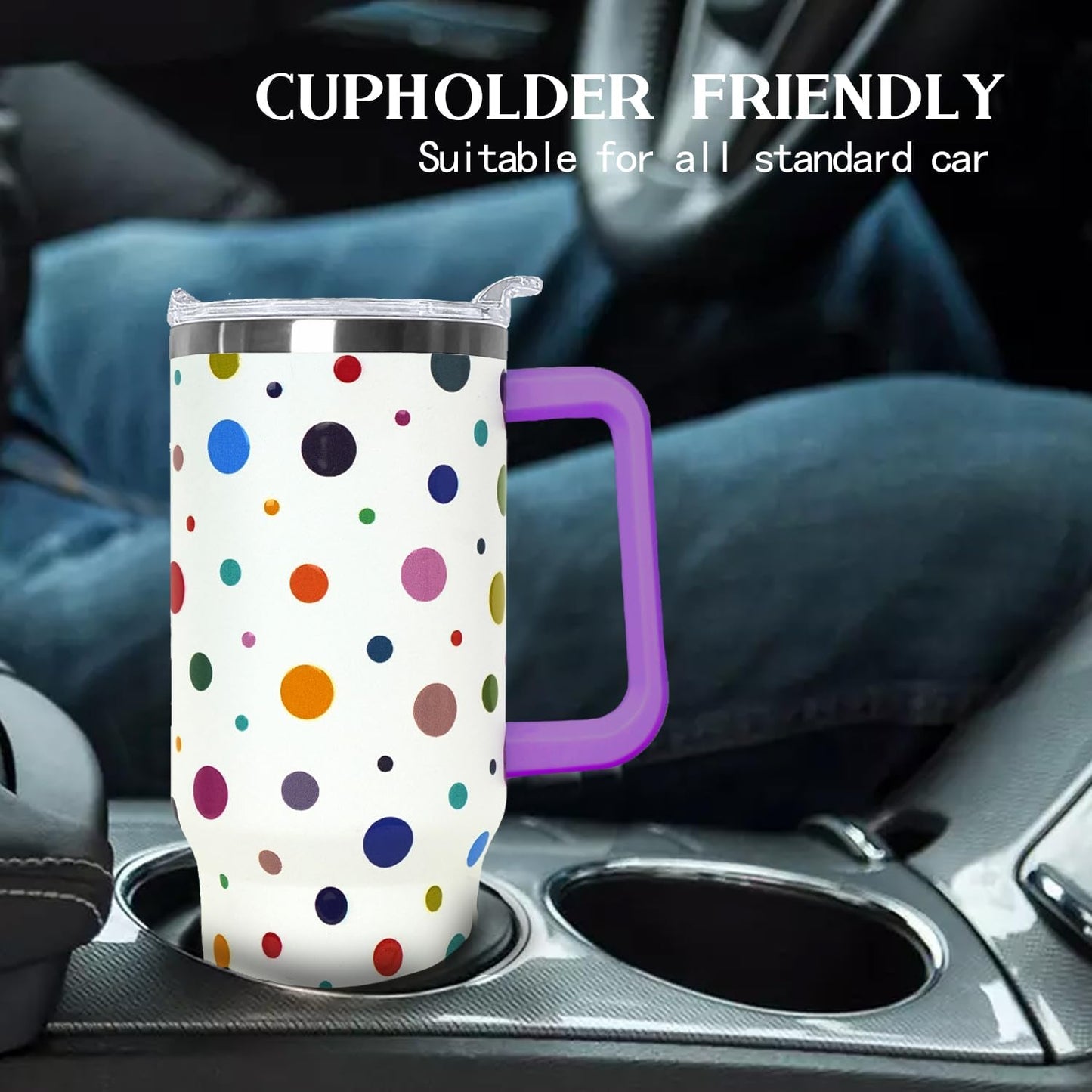 Ceovfoi 40 oz Lemon Print Stainless Steel Tumbler With Lid and Straw - Yellow Coffee Travel Mug Cup Water Bottle - Gifts for Lemon Lovers