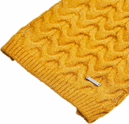 Dog Sweater - Mustard Yellow Fuzzy Knit Turtle-Neck Christmas Style, Puppy Clothes & Pajamas, Sweater Vest for Small Dogs, Accessories, 10" Back Length