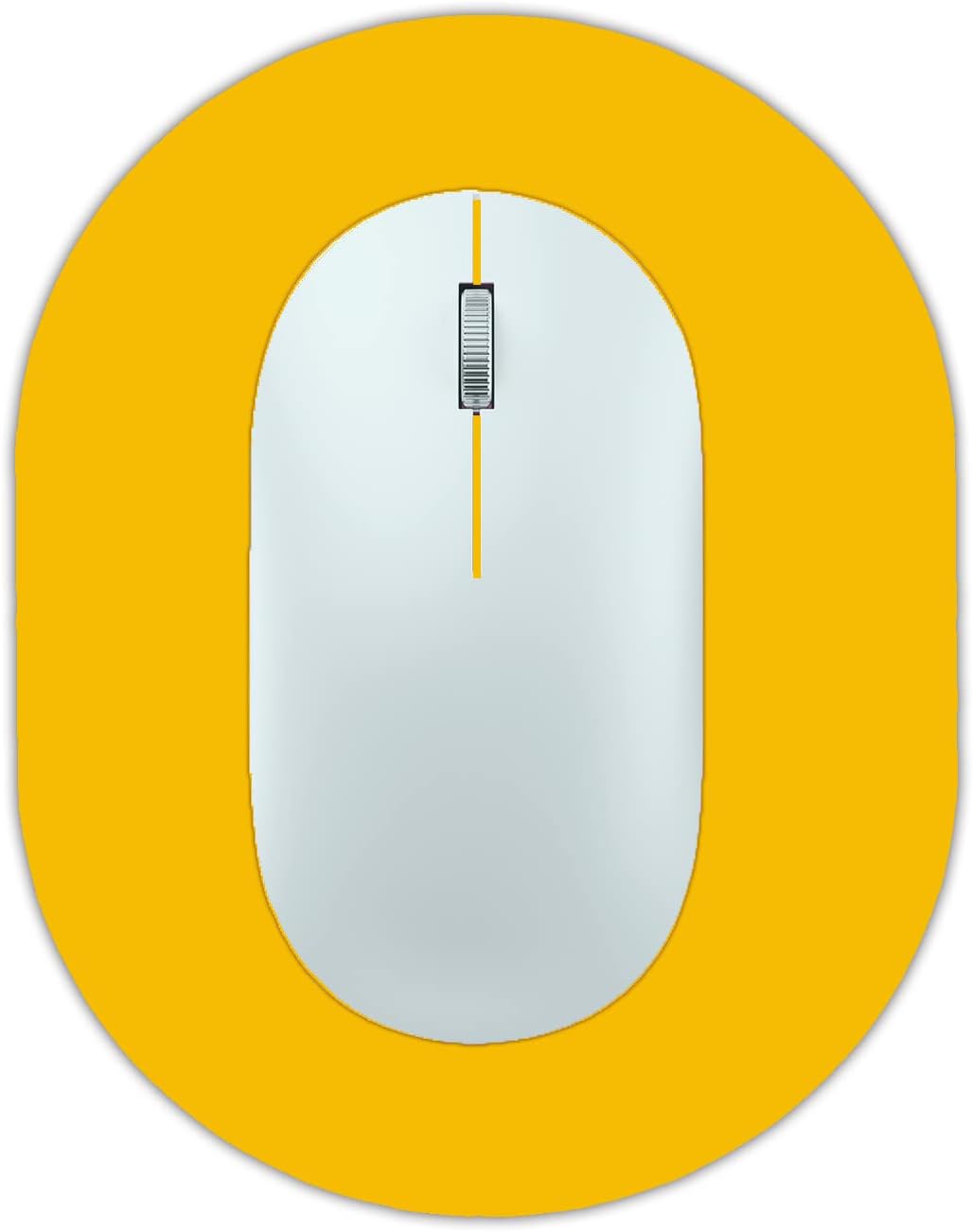 Small Mouse Pad, Portable, Waterproof and Non-Slip Rubber Bottom, Unisex, Wireless Mouse, Laptop Keyboard Tray, Office Travel Yellow 5.5X7.5 Inch