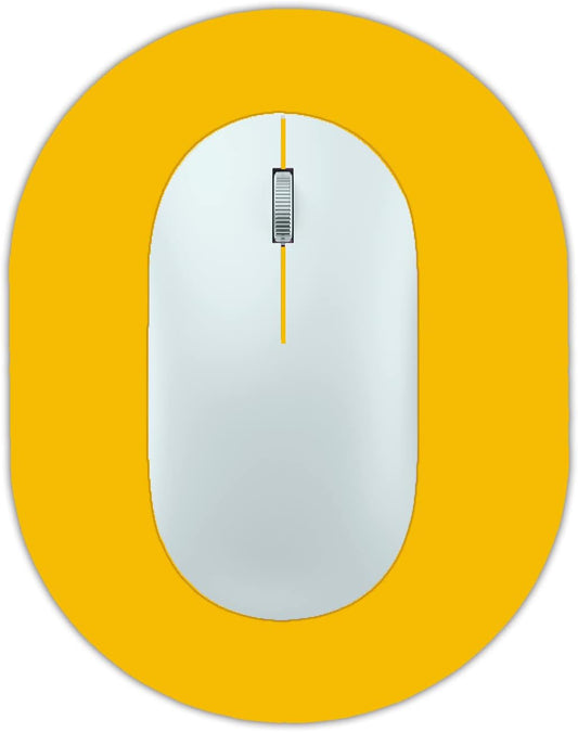 Small Mouse Pad, Portable, Waterproof and Non-Slip Rubber Bottom, Unisex, Wireless Mouse, Laptop Keyboard Tray, Office Travel Yellow 5.5X7.5 Inch