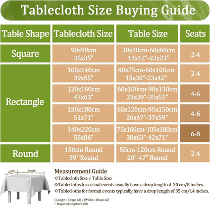 Striped Tablecloth Square Tablecloths Cotton Blend Table Cloth Washable Tabletop Decorative Fabric Table Cover for Kitchen Dinning (Yellow, 36 x 36 Inch)