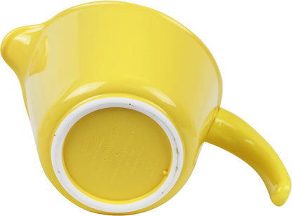 Batter Bowl With Pour Spout, Non-Slip Base, Erogonomic Space Saving Detachable Handle, 2 QT Heavy Duty BPA-Free Microwave & Dishwasher Safe, Lemon, Yellow