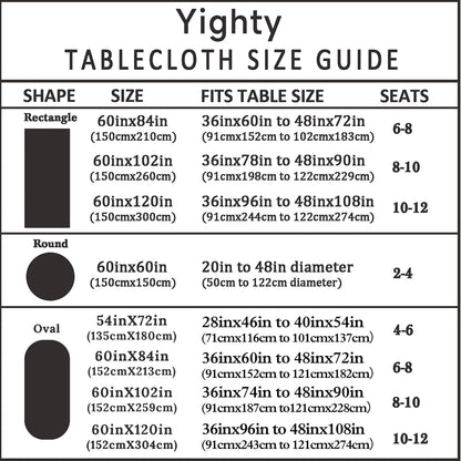 Yighty Oval Lemon Tablecloth 60x84inch, French Lemon Country Farmhouse Spring Summer Waterproof Wrinkle Resistant Washable Tablecloth for Indoor and Outdoor, Holiday Kitchen Restaurant and Party