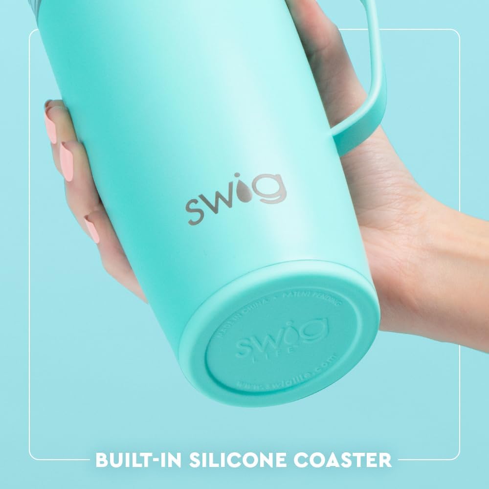 18oz Insulated Travel Mug with Handle & Lid, Lemon Meringue | Triple Insulated Stainless Steel - Handle & Lid Included - Keeps Coffee Hot or Cold - Cup Holder Friendly