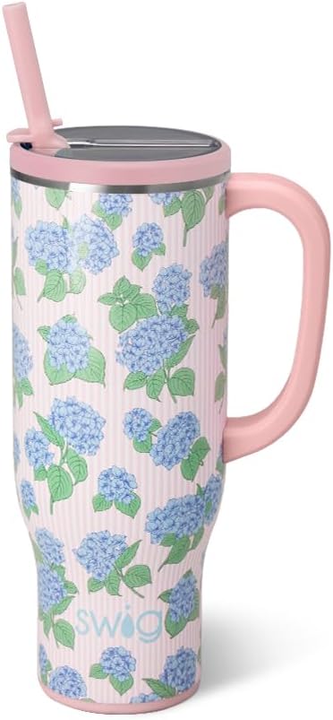 18oz Insulated Travel Mug with Handle & Lid, Lemon Meringue | Triple Insulated Stainless Steel - Handle & Lid Included - Keeps Coffee Hot or Cold - Cup Holder Friendly