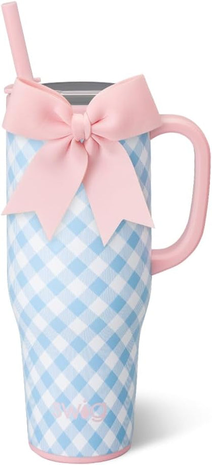 18oz Insulated Travel Mug with Handle & Lid, Lemon Meringue | Triple Insulated Stainless Steel - Handle & Lid Included - Keeps Coffee Hot or Cold - Cup Holder Friendly