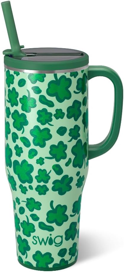 18oz Insulated Travel Mug with Handle & Lid, Lemon Meringue | Triple Insulated Stainless Steel - Handle & Lid Included - Keeps Coffee Hot or Cold - Cup Holder Friendly