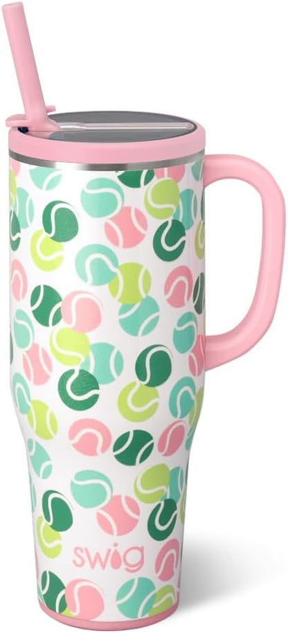 18oz Insulated Travel Mug with Handle & Lid, Lemon Meringue | Triple Insulated Stainless Steel - Handle & Lid Included - Keeps Coffee Hot or Cold - Cup Holder Friendly