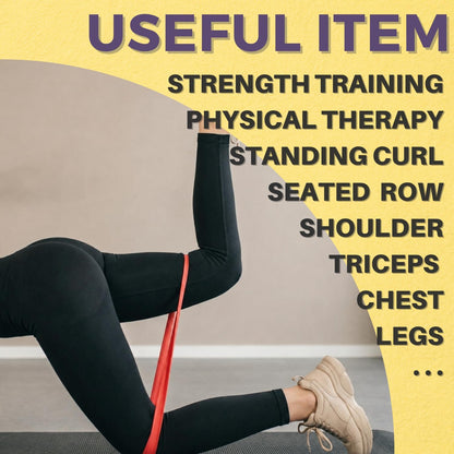 Resistance Bands - Pull Up Bands for Home Gym Fitness, Stretching, Physical Therapy & Training - Includes Instruction