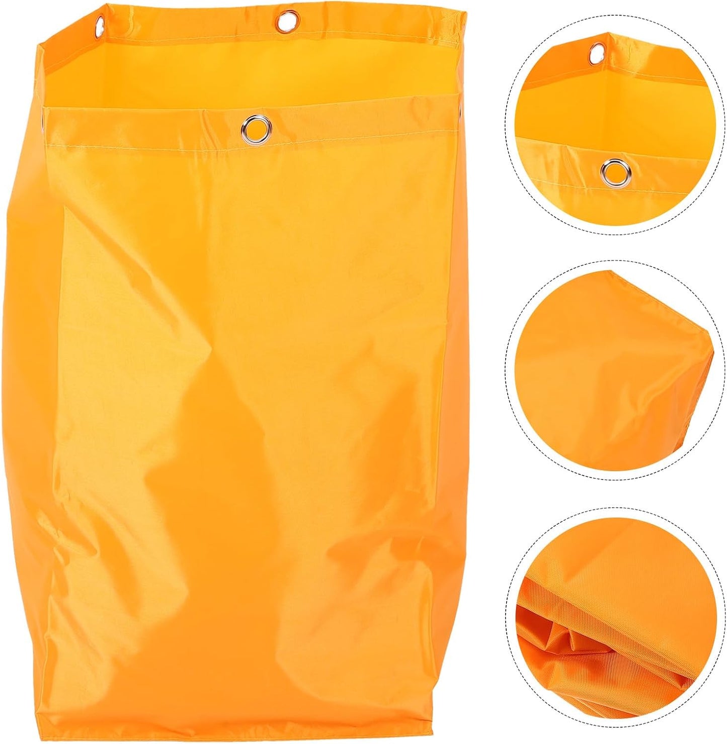 Replacement Canvas Janitorial Cart Bag Yellow Multipurpose Cleaning Bag for Housekeeping Carts for Janitorial Use
