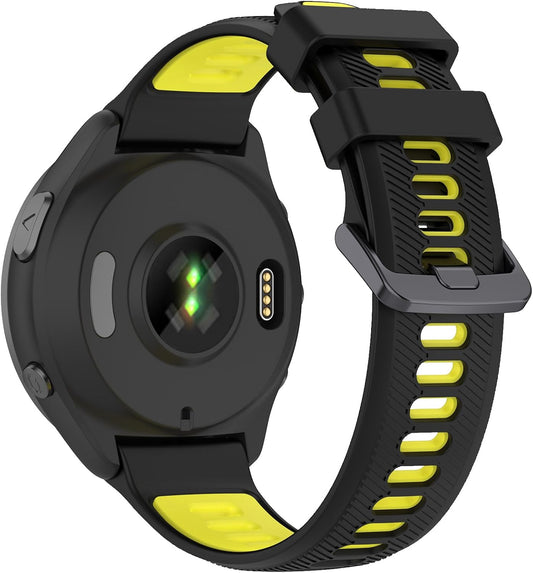 Band Compatible with Garmin Forerunner 965 Watch - Soft Silicone Replacement Watch Band Strap for 965 Smart Watch for Women Men