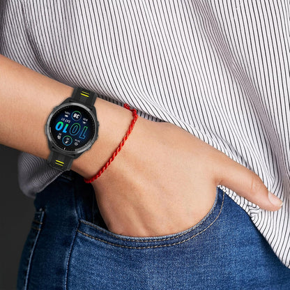 Band Compatible with Garmin Forerunner 965 Watch - Soft Silicone Replacement Watch Band Strap for 965 Smart Watch for Women Men