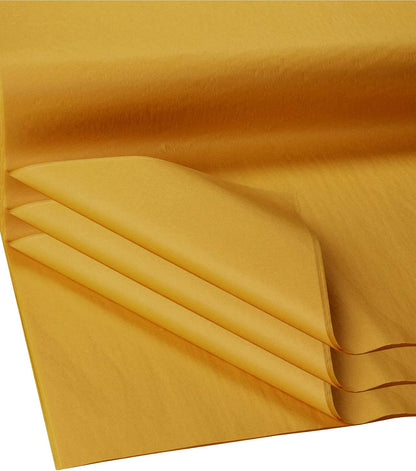 Gift Wrap Tissue Paper | Size: 15 Inch X 20 Inch | Count: 100 Sheets (Rustic Gold)