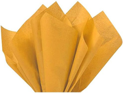 Gift Wrap Tissue Paper | Size: 15 Inch X 20 Inch | Count: 100 Sheets (Rustic Gold)