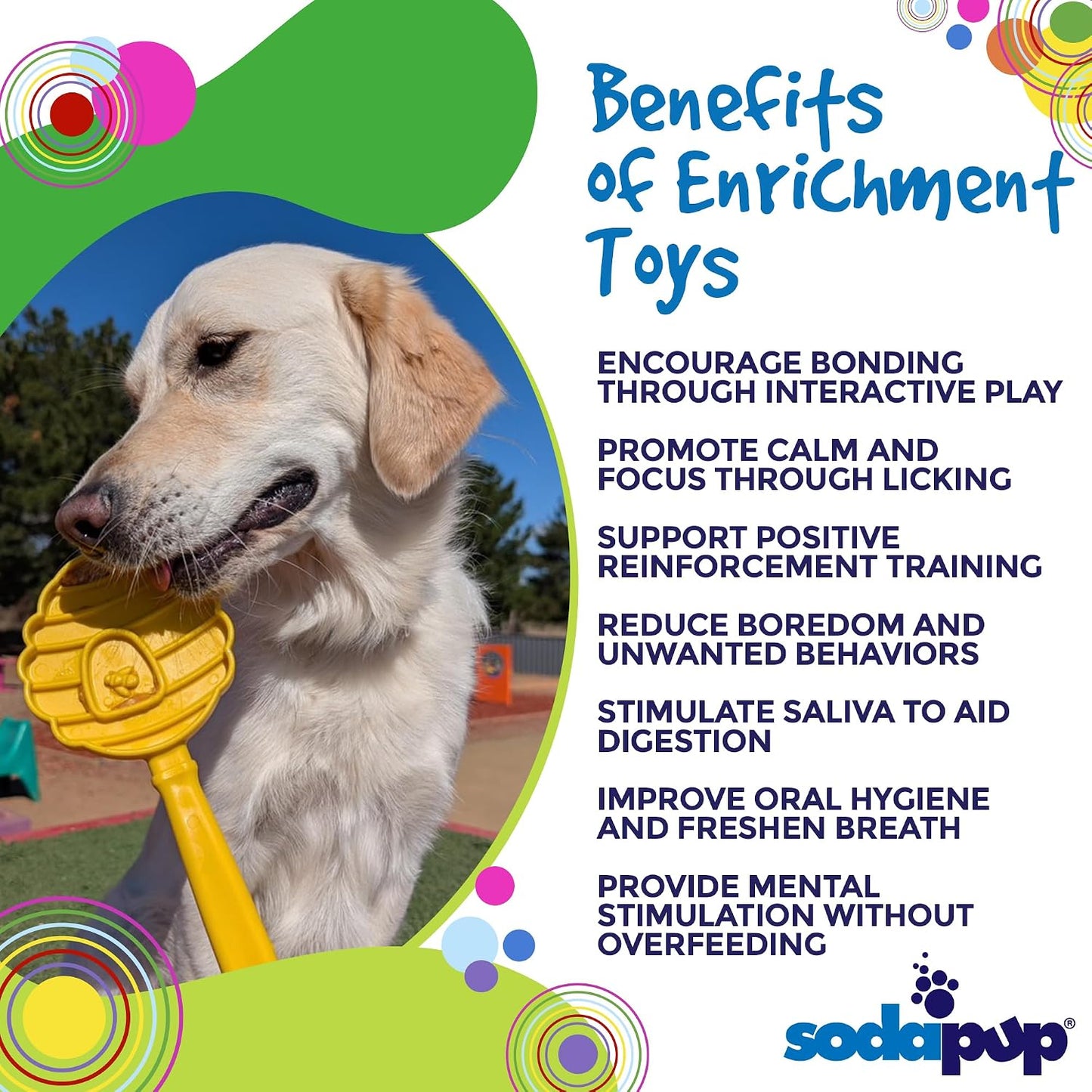 Lick Sticks eToy – Durable Interactive Enrichment Toy Made in USA from Non-Toxic, Pet-Safe, Food Safe Material for Bonding, Training, Calming, Mental Stimulation, Oral Health & More
