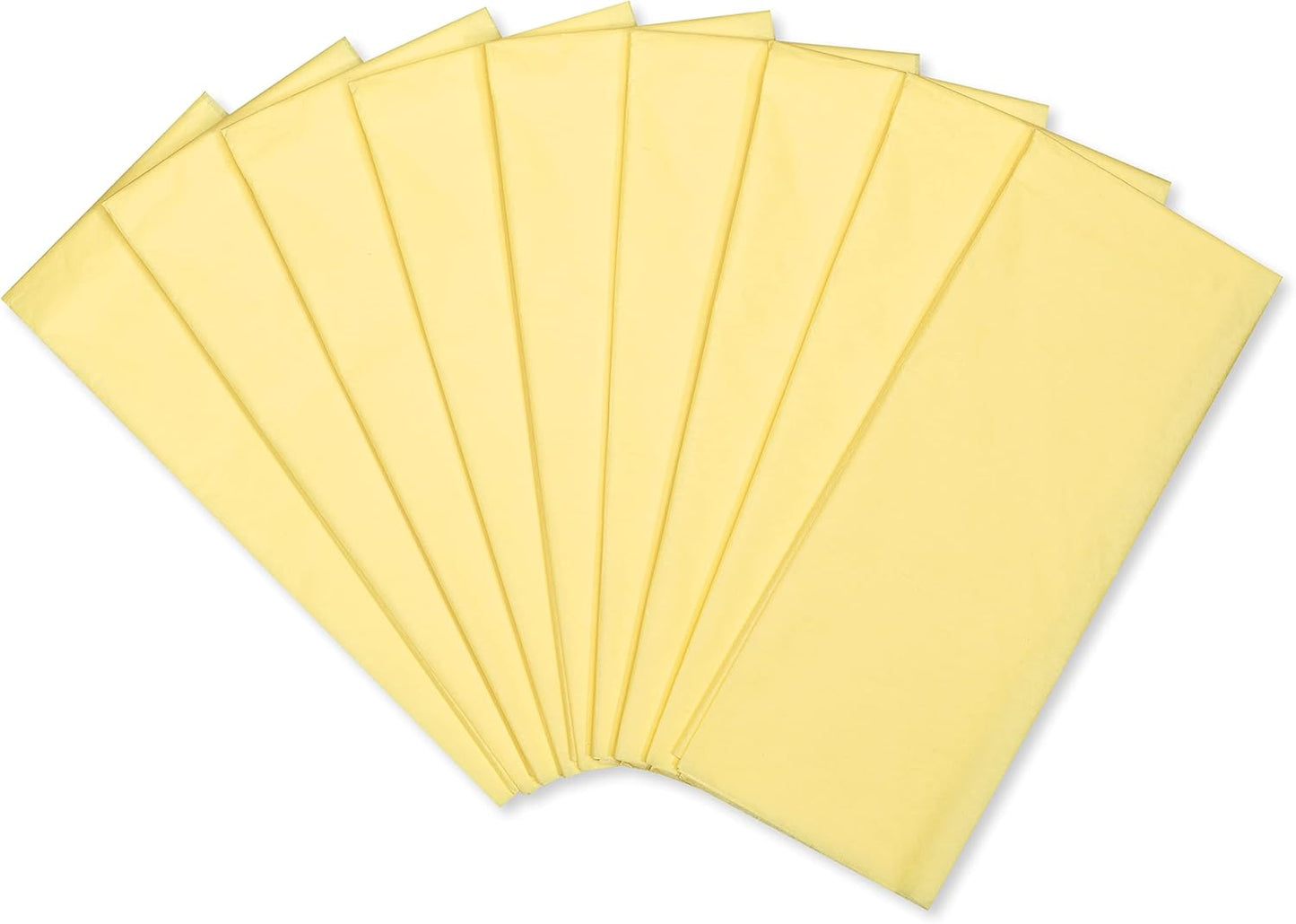 8 Sheet Yellow Tissue Paper for Gifts, Decorations, Crafts, DIY and More
