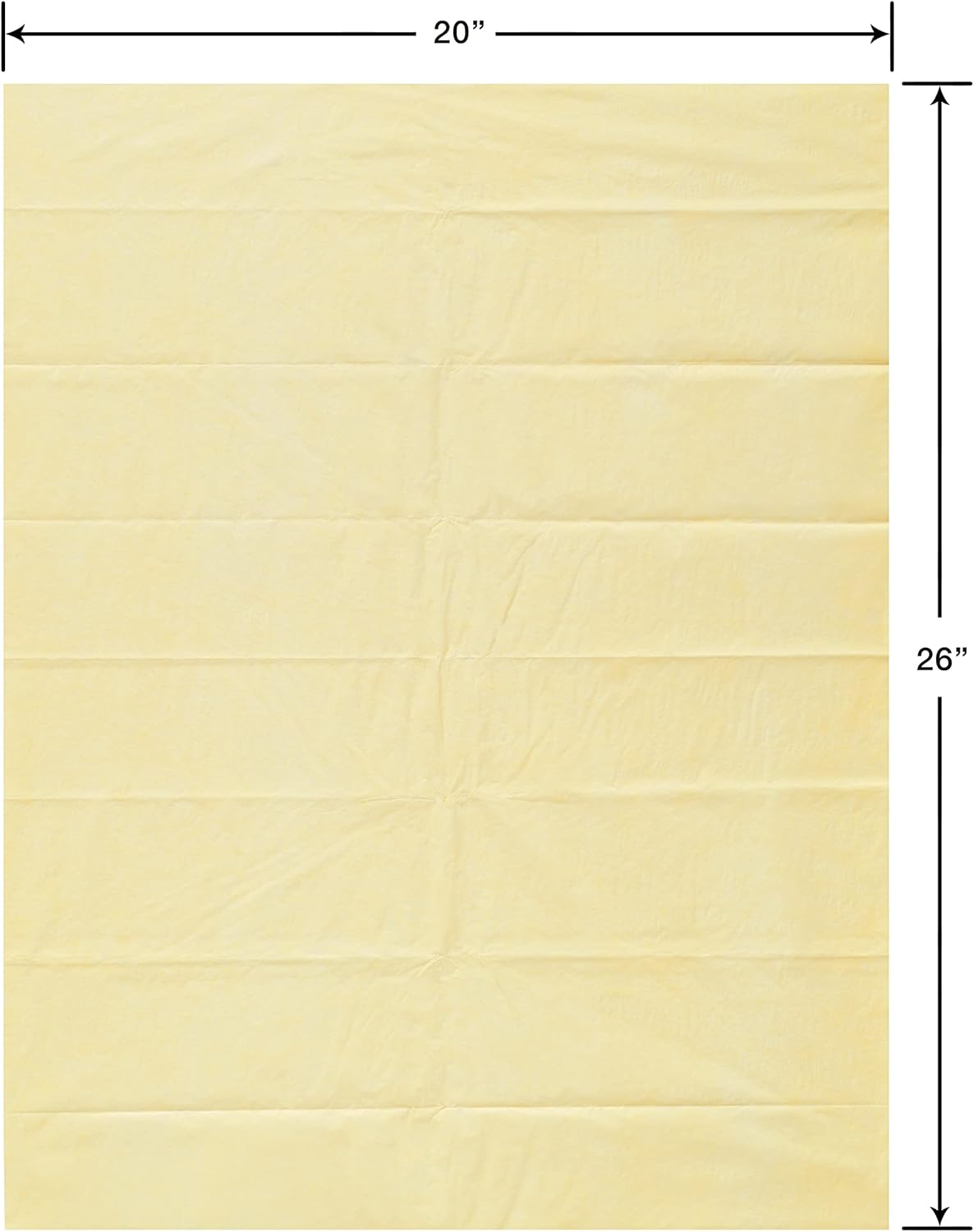 8 Sheet Yellow Tissue Paper for Gifts, Decorations, Crafts, DIY and More