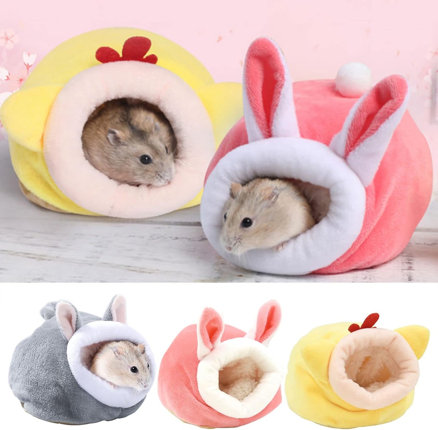 Hamster Hammock Winter Warm Velvet Small Pet Cage Sleep Bed for Guinea Pigs Hedgehog Squirrel Cage Accessories Animals Bed Sheets Animals Bedding Set Bedroom Decor Bedroom