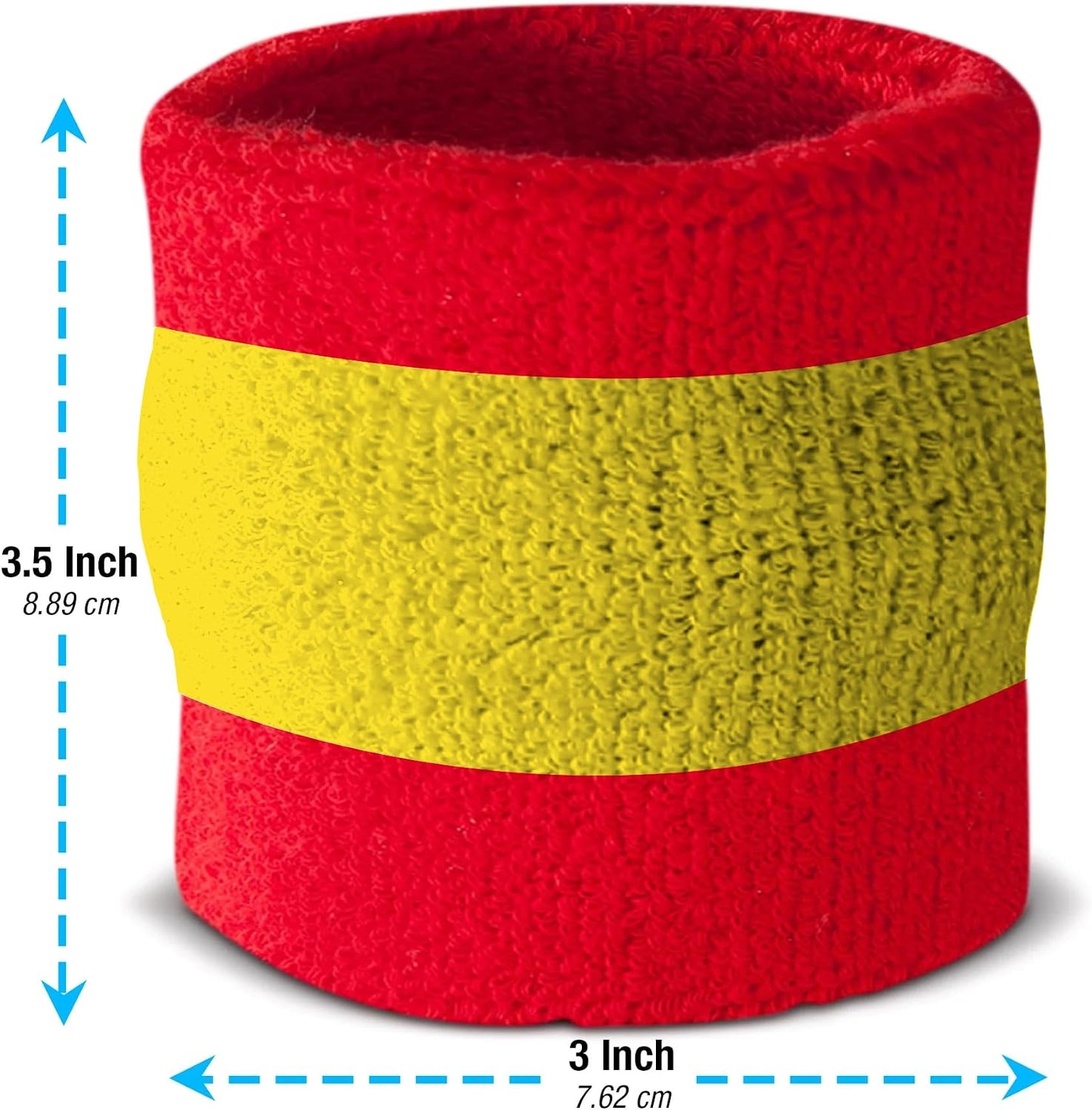Striped Sweatband Set, Moisture Wicking 2 Wristbands and 1 Headband, Breathable Athletic Sweat Bands for Sports, Costumes & Cosplay, Matching Bands to Wear with Jersey