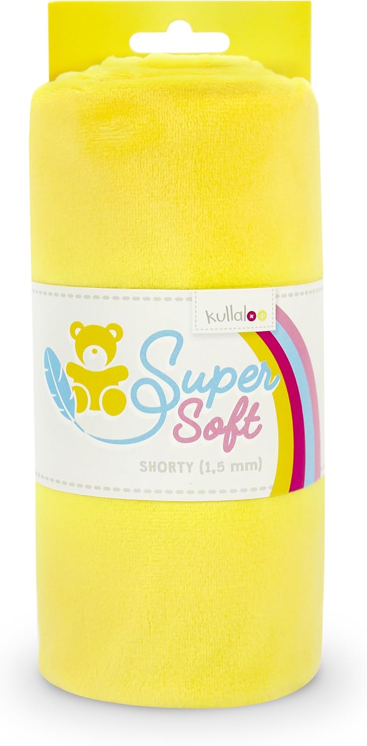 Plush Fabric | Solid Yellow Minky Fabric for Sewing | Super Soft Cuddle Material | 39.5x29.5 | Plushies, Baby Blankets, Pillows, Dog Beds, Cat Beds, Beanies, Baby Accessories, Apparel & More