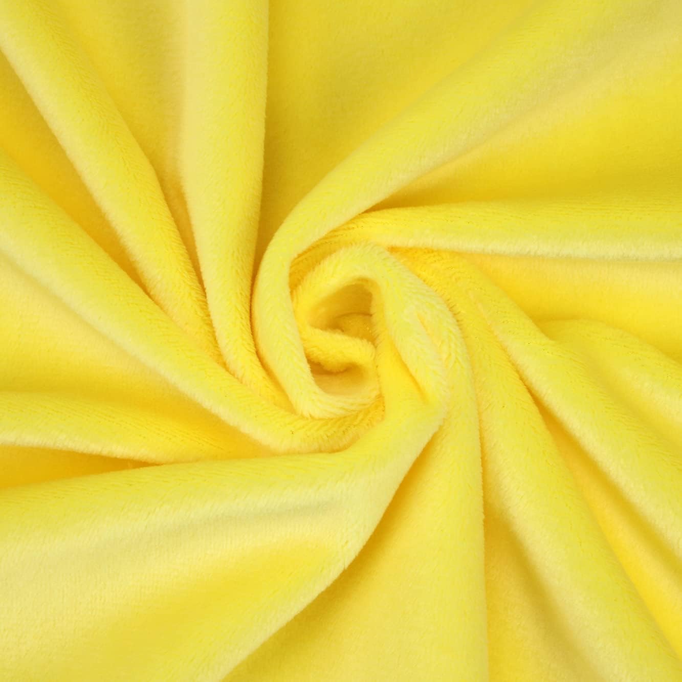 Plush Fabric | Solid Yellow Minky Fabric for Sewing | Super Soft Cuddle Material | 39.5x29.5 | Plushies, Baby Blankets, Pillows, Dog Beds, Cat Beds, Beanies, Baby Accessories, Apparel & More